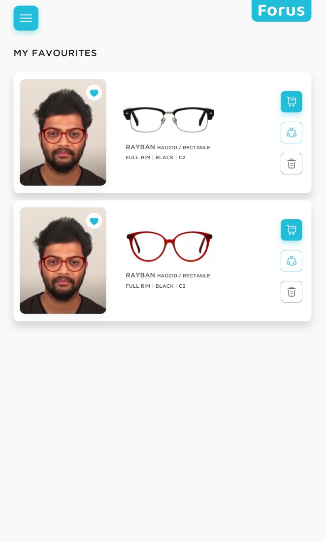 Favourites remember your look in each frame